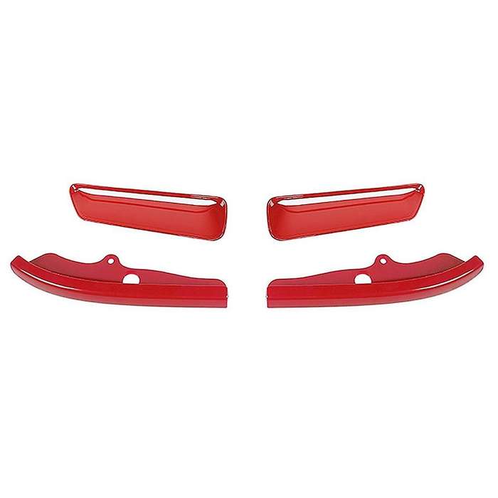 Hood Air Outlet Front Bumper Lip Splitter Protector Cover Trim for 2015-2024 Accessories,C