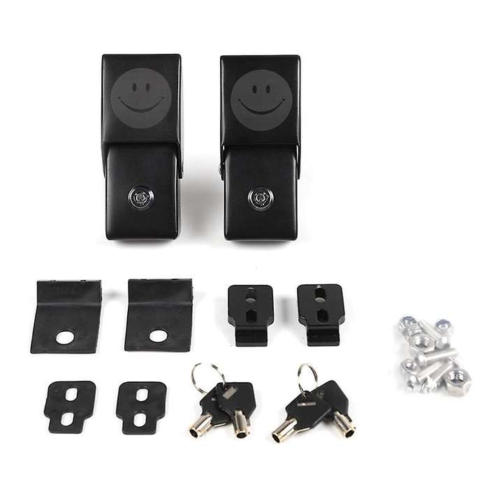Hood Latches Locking Hood Catch Kit for Wrangler JK 2007-2017 JL JLU 2018-2021 JT 2020, Smile