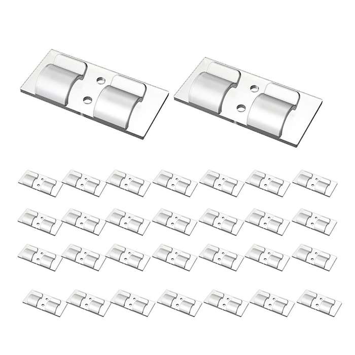 Hooks for Outdoor String Lights Clips, 30Pcs Clear Light Clips Heavy Duty Light Hooks for Indoor Out