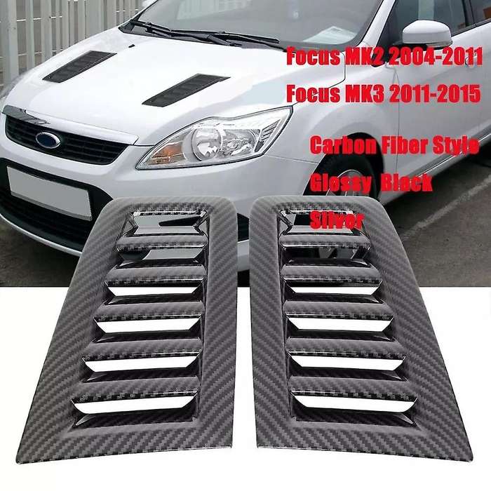 Hood Vents for Focus MK2 MK3 2004-15 Air Flow Intake Decorative Scoop Bonnet Vent Hood Cover Hood Sc