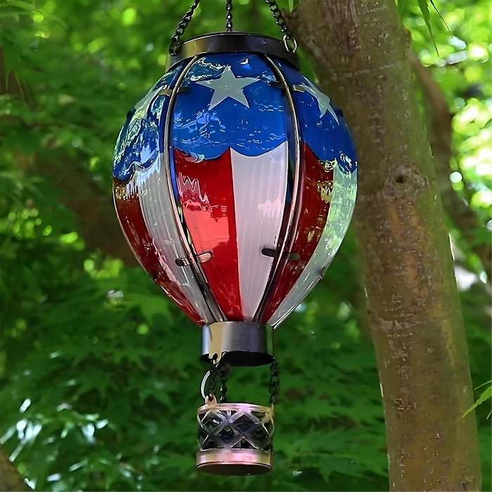 Hot Air Balloon Solar Lantern Outdoor Solar Lanterns Waterproof for Garden Patio Porch Tree Yard Dec
