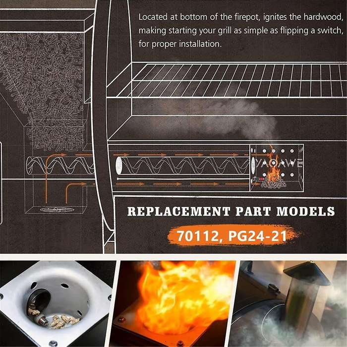 Hot Rod Igniter Kit for Pellet Grill Igniter Rod Heating Elements