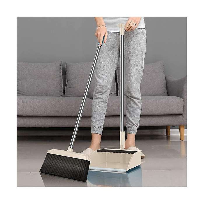 Household Sweeper and Trash Scoop Cleaning Set, Office Sweeper and Dustpan Set, Standing Cleaning T