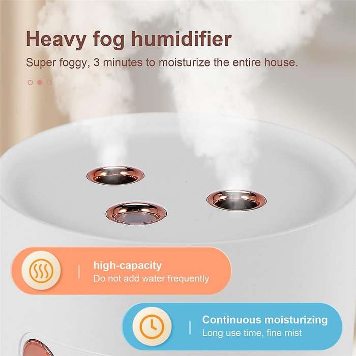 Humidifier Aromatherapy Diffuser 400ml Essential Oil Diffuser Wireless Rechargeable,dual-channel Spr