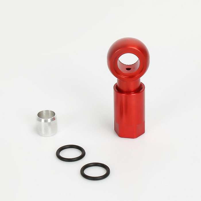 Hydraulic Brake Hose Fittings Hose Valve Olive Head for XTR,Red