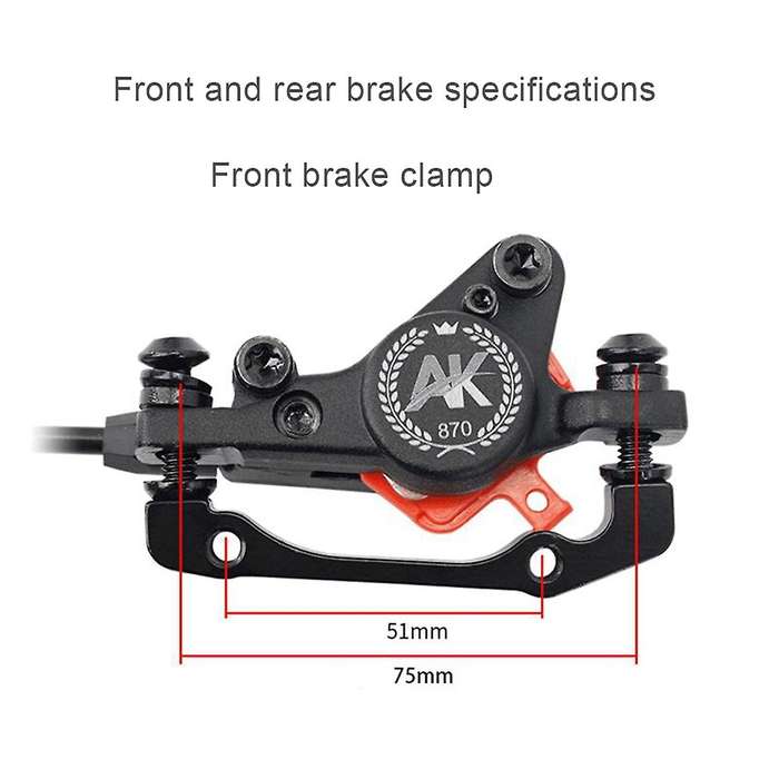 Hydraulic Disc Brake Calipers 160mm Brake Disc Rotor Front Right / Left Rear 800/ 1400mm ,1Set
