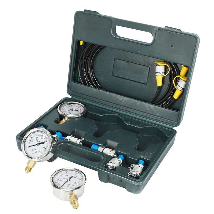 Hydraulic Pressure Guage Excavator Hydraulic Pressure Test Kit with Testing Hose Coupling and Gauge