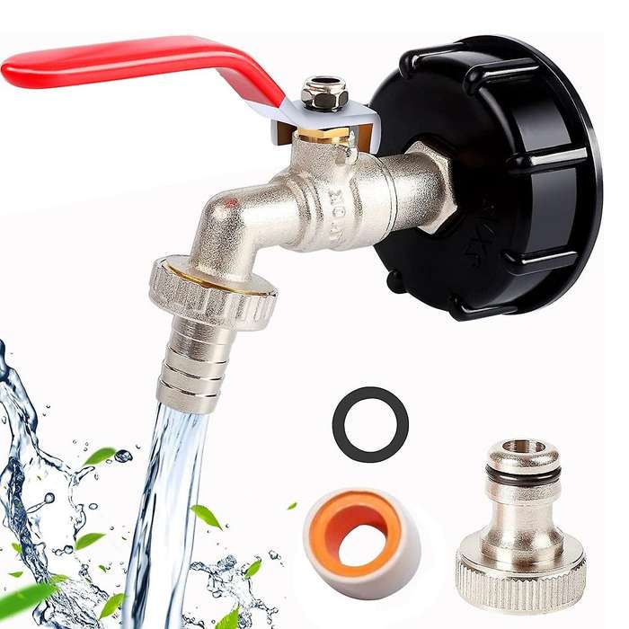 Ibc Container 1/2 Inch Brass Ibc Tank Accessories Ibc Tank Adapter Ibc Valve for S60x6 Water Tank 1
