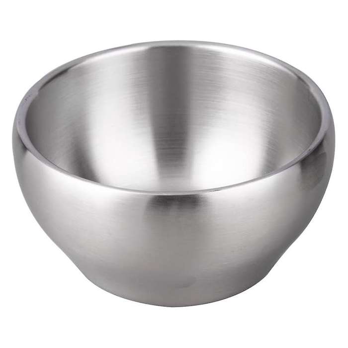Ice Cream Bowl Insulated Bowl 15oz Double Wall Soup Bowl SUS304 Stainless Steel Cereal Bowl, Set of