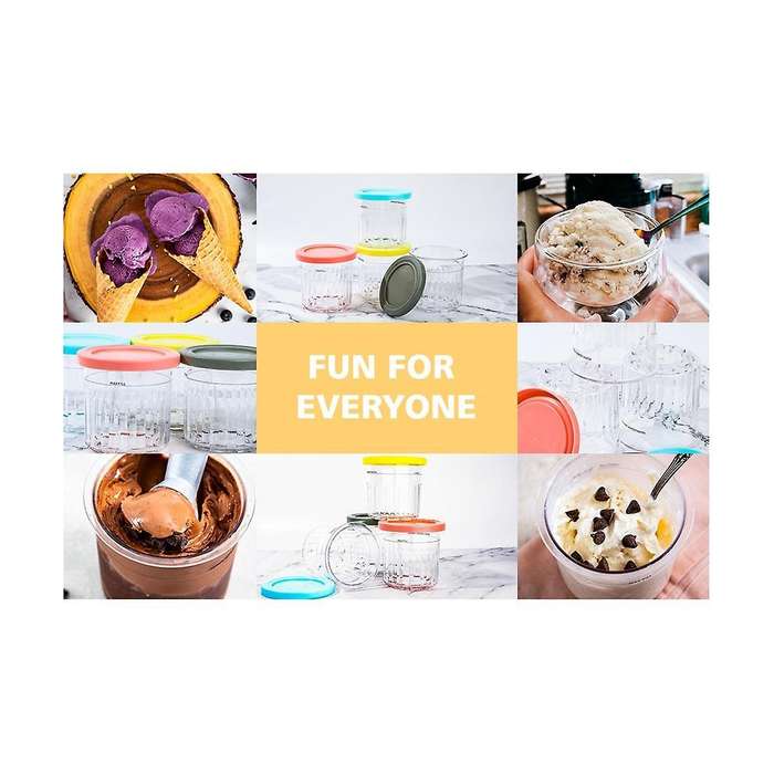 Ice Cream Pints Containers and Lids 16oz Cups Nc301 Nc300 Nc299amz Series Ice Cream Makers Ice Crea