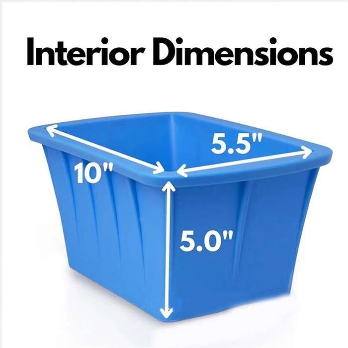 Ice Cube , Large Ice Cube for Making 8 Lb Ice Cubes, Ice Cube for Cold Soak Tub, Ice Bath Cooler, 2p