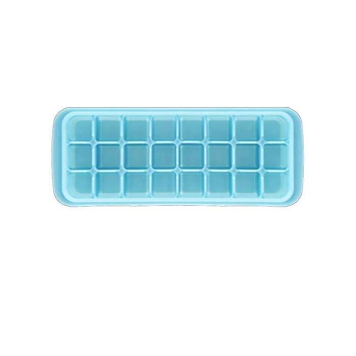 Ice-Cube Tray ,Easy-Release Silicone and Flexible Ice Trays with Spill-Resistant Removable Lid 25.5X