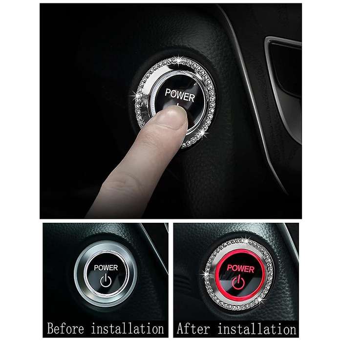 Ignition Button Ring Bling for Tenth Generation Accord Sport EX EX-L Touring Sedan 2018-2021