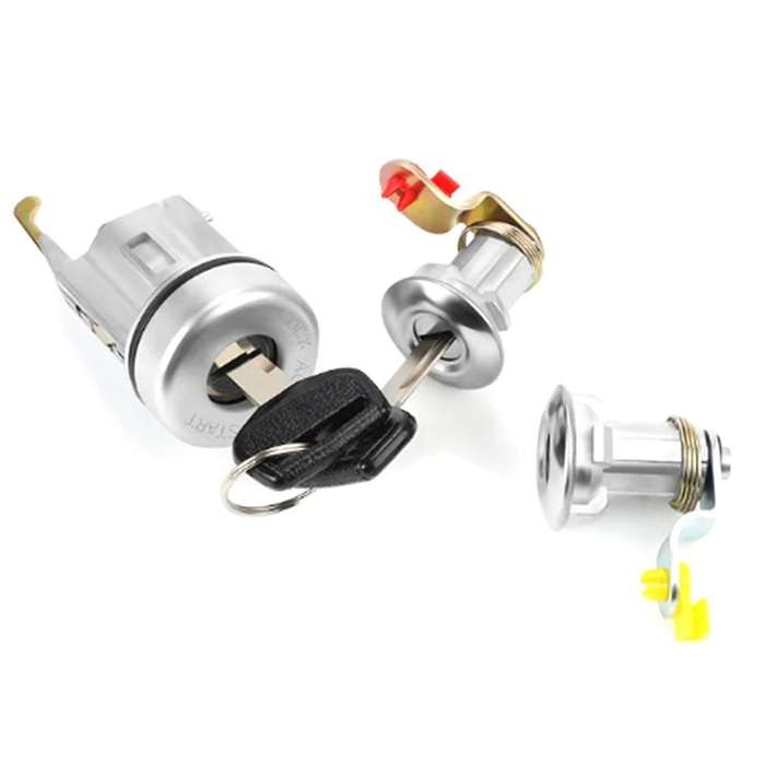 Ignition Barrel & 2 Door Lock Ignition Barrel Door Lock Set for Land Cruiser 75 Series FJ75 HJ75 HZJ
