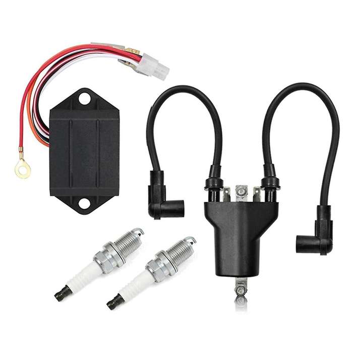Ignition Coil & Ac Ignitor & Spark Plug for Gas Golf Cart Ez-go 1991-2002 26652-g01 72562-g01