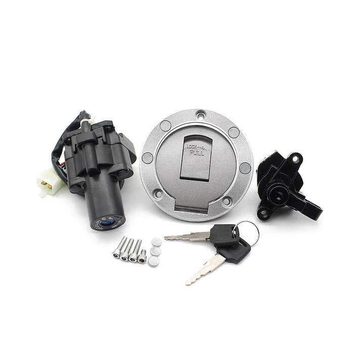 Ignition Switch Fuel Tank Cap Cover Lock Set with Keys for Yzf600r Yzf1000r Xjr 1200 Xjr1300 Xjr400