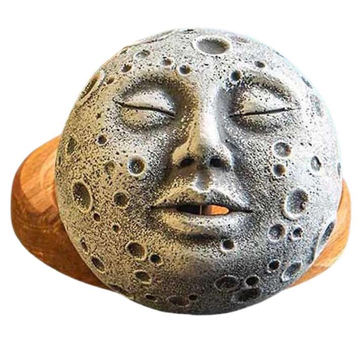 Incense Burner Moon Face, Incense Burner Decoration Moon Incense Holder for Home Decor Incense