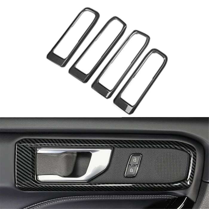 Indoor Handle Bowl Frame Trim Carbon Fiber for Explorer 2020-2023 Interior Accessories
