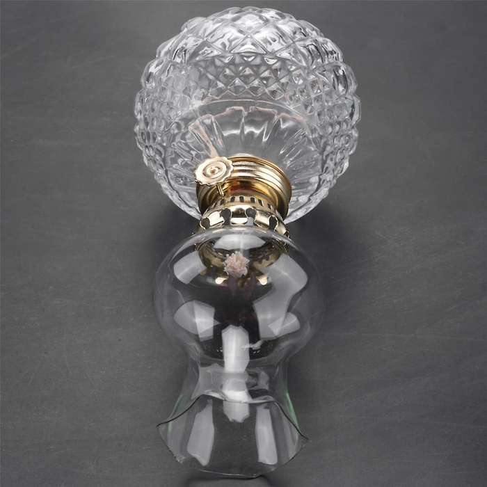 Indoor Oil Lamp,classic Oil Lamp with Clear Glass Lampshade,home Church Supplies