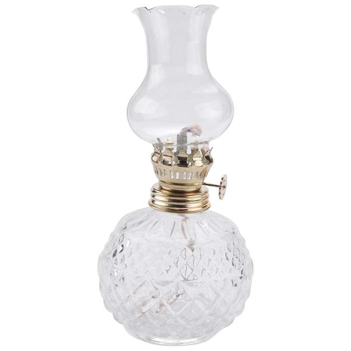 Indoor Oil Lamp,classic Oil Lamp with Clear Glass Lampshade,home Church Supplies