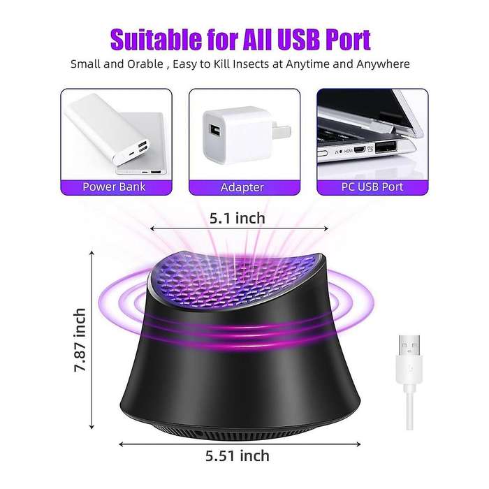 Indoor Insect Trap,Fruit Fly Trap Indoor for Home,Gnat Traps for House, Mosquito Traps,Zapper Fly Tr