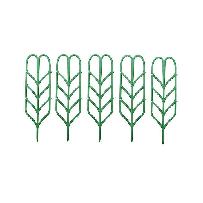 Indoor Plant Trellis, 5 Pack, Climbing Garden Leaf Shape Supports, for Climbing Stems Stalks & Vine