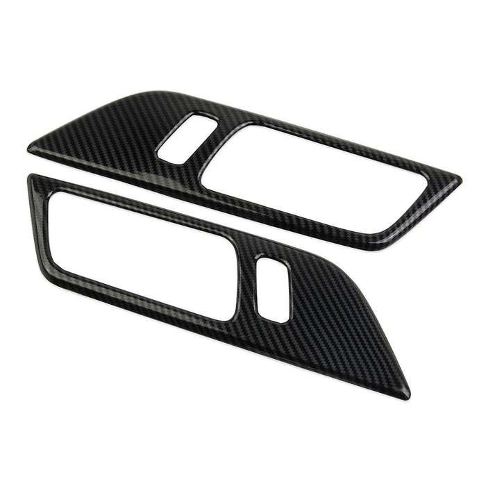 Inner Door Handle Panel Cover Trim for 2024 Accessories Carbon Fiber ,Without Memory Seat Button