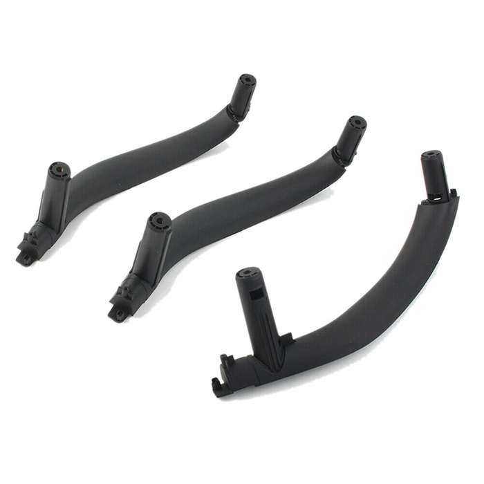 Inner Door Pull Handle Trim Cover 51417292243 51417292244 for - X5 X6 F15 F16 RHD 2014-2018 3PCS (Bl