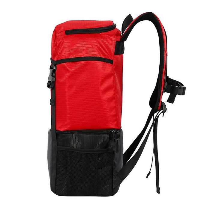 Insulated Cooler Backpack Soft Cooler Bag Bag with for Lunch Picnic Hiking Camping Beach Park Red