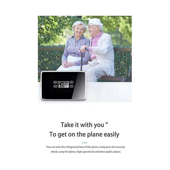 Insulin Cooler Case Usb Mini Refrigerator Portable Insulin Cooler Box Car Cool Box with Handle Medi