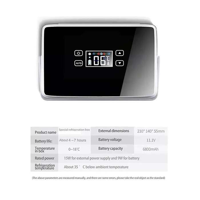 Insulin Cooler Case Usb Mini Refrigerator Portable Insulin Cooler Box Car Cool Box with Handle Medi