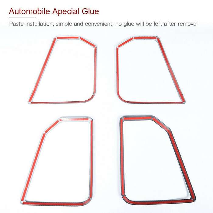 Interior Door Speaker Trim Cover Frame ABS Accessories for Ram 1500 2010-2017 (Carbon Fiber)
