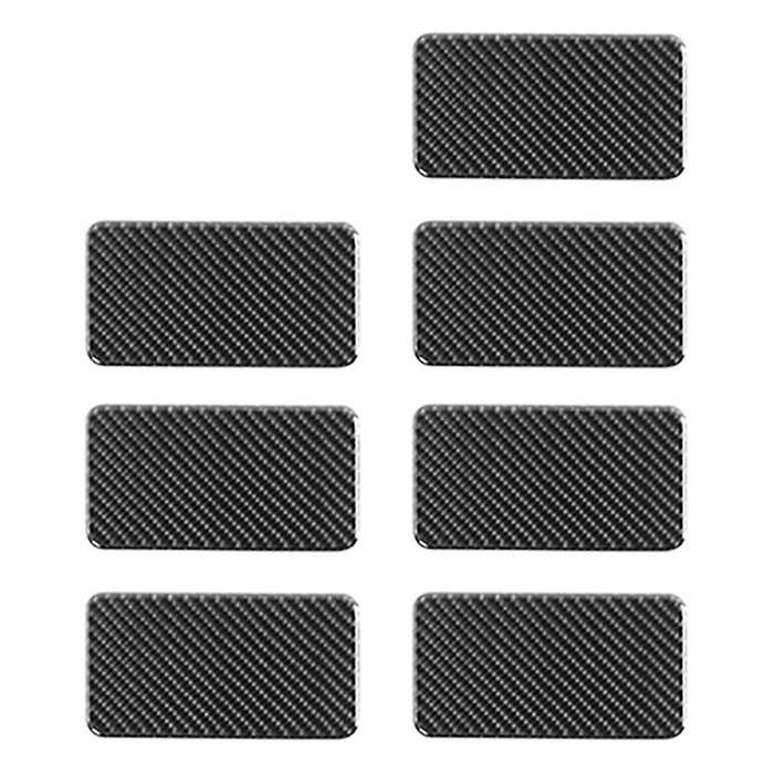 Interior Mouldings Carbon Fiber Car Rear Row Both Sides Decoration Cover Stickers for Jimny 2019+ Bl