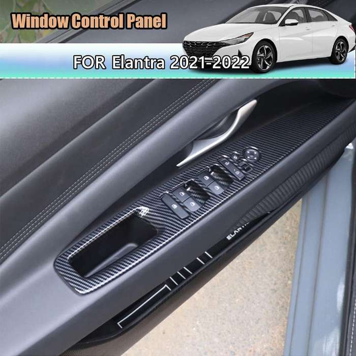 Interior Window Control Panel Armrest Cover Molding Door Lock Switch Trim Automobile for 2021 2022