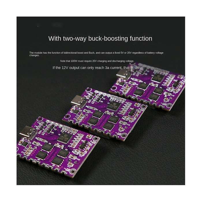 IP2368 Bidirectional PD 100W Fast Charging Module Type-C Interface 4S Lithium Battery High-Power Fa