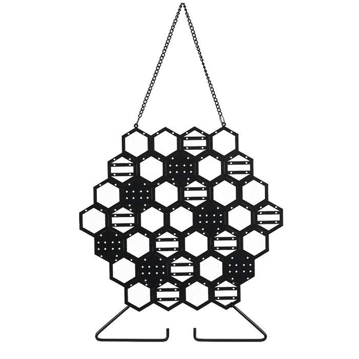 Iron Honeycomb Jewelry Rack Wall Hanging Rack Earrings Earrings Storage Earrings Jewelry Display Pro