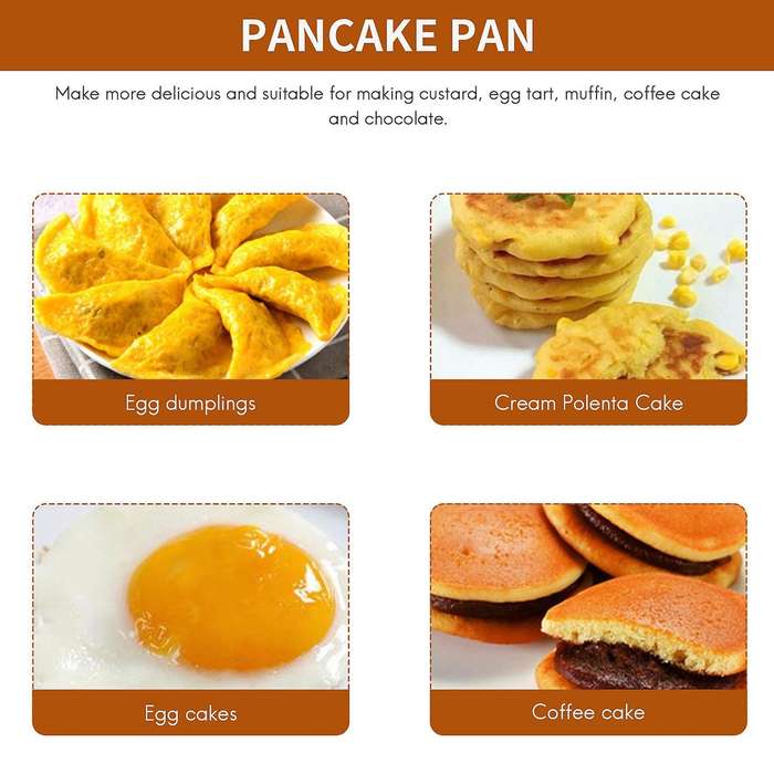 Iron Nonstick StuffedPancake ,Munk/Aebleskiver,House Iron Griddle for Various Spherical Food