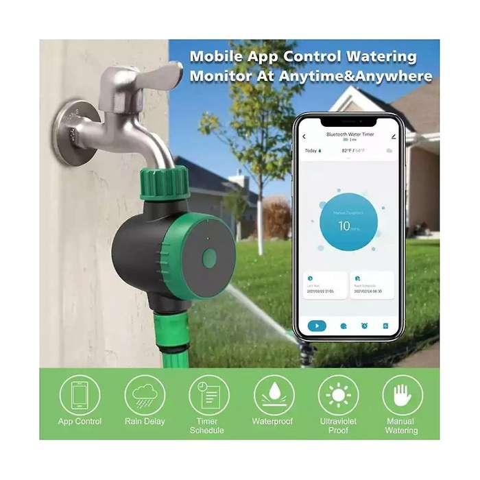 Irrigation Timer Tuya Smart Phone Ip55 Waterproof Blue Tooth Automatic Water Timer Equipment Smart