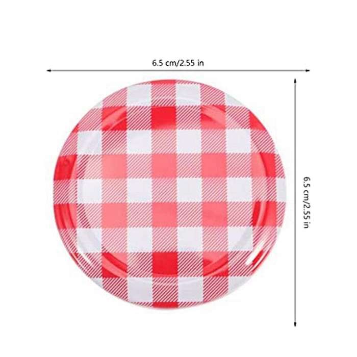 Jam Jars with Wide Mouth Screw Lids Metal Bottle Cap for Normal Jars 6.5 X 6.5 Cm 40