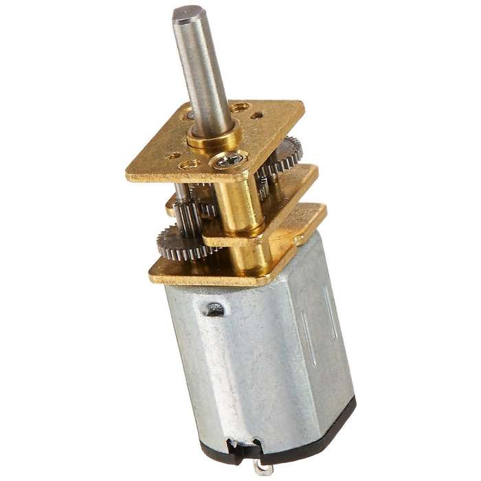 JA12-N20 Model DC 12V 100RPM Torque Gearbox mini Motor Silver+Gold