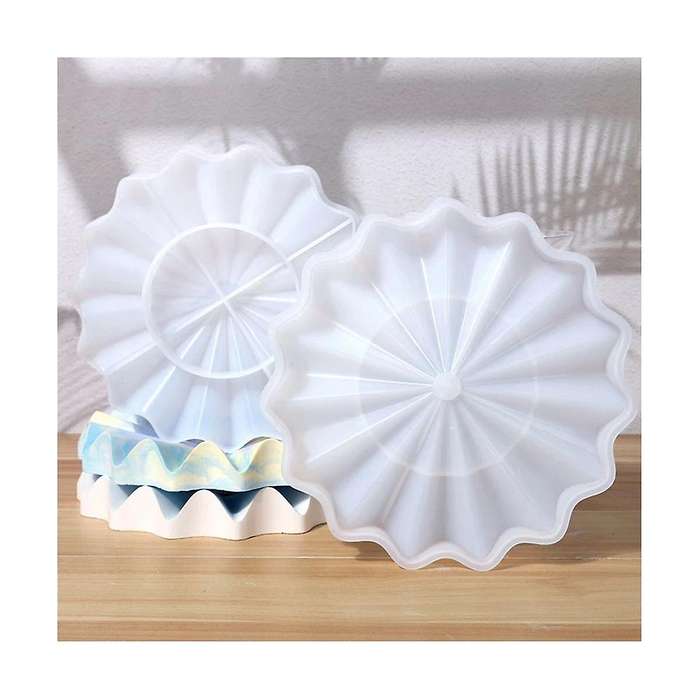 Jewelry Tray Fruit Bowl Silicone Tray Mold Epoxy Resin Mold Hollow Bowl Stone Silicone Mold