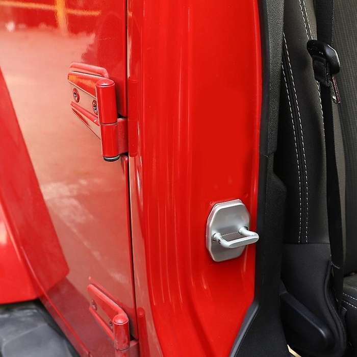 JK Door Lock Cover Buckle Decor Trim for JK 2007-2017 Door Locker Protector Cover Sticker