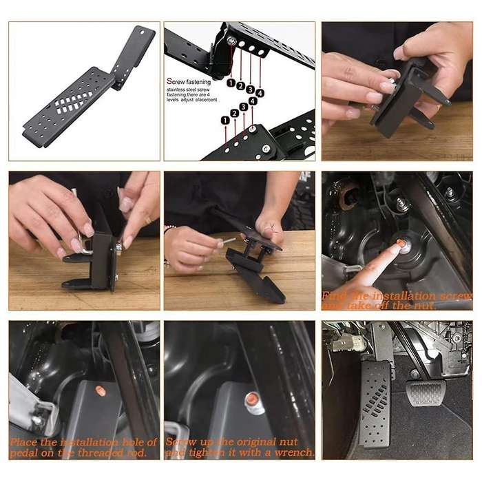 Jl Dead Pedal, Dead Pedal Left Side Foot Rest Kick Panel for Wrangler Jl Jt 2018-2023