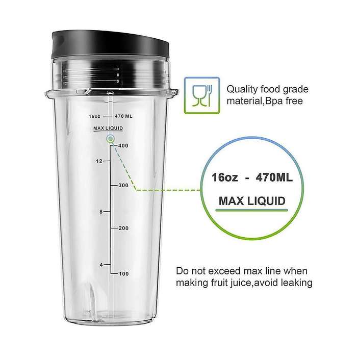 Juicer Accessories 16oz with Scale Set for Ninja Bl740/bl770/bl771/bl772/bl780/bl660/bl663/bl810/bl8