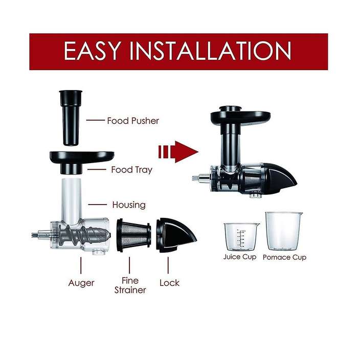 Juicer Attachment Ka Accessories Spare Parts Juice Extractor for Stand Mixer