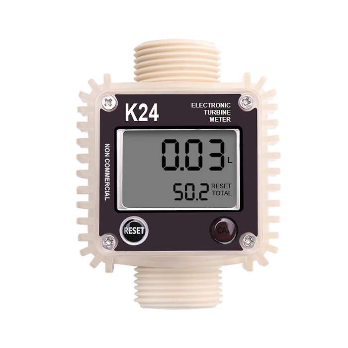 K24 Turbine Digital Oil Fuel Flow Meter Gauge for Chemicals Liquid Water