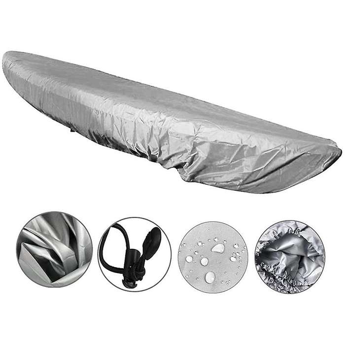 Kayak Canoe Storage Cover Dustproof Cockpit Cover Waterproof UV Resistant Dust Boat Cover for 13.5-1
