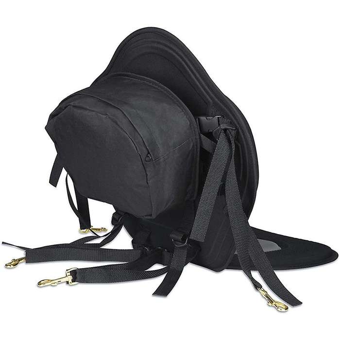 Kayak Seat Canoe Adjustable Boat Cushioned Fishing Seat Backrest Support with Detachable Back Storag