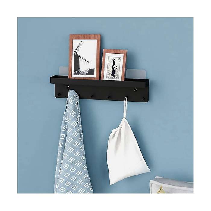 Key Rack with Shelf Key Rack Hook Stainless Steel Key Rack Mail Storage Rack