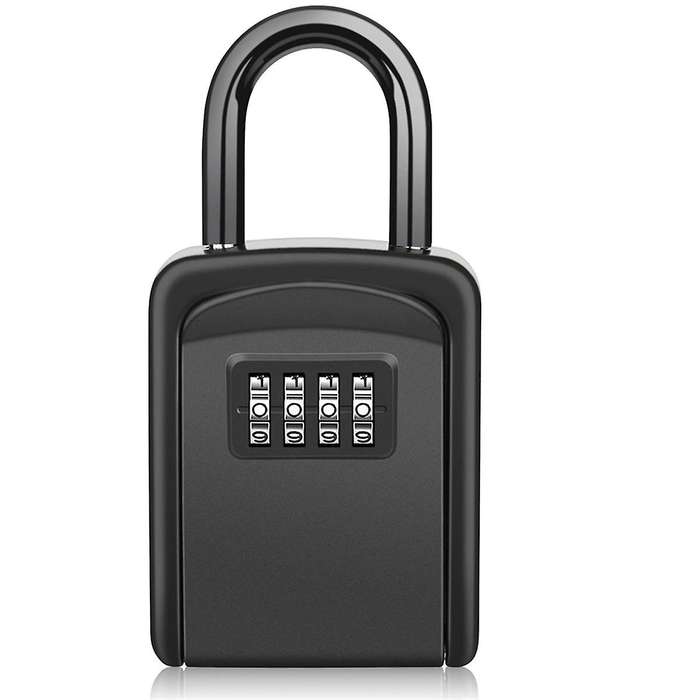 Key Safe with Shackle,Waterproof Key Cabinet Key Box for Outdoor Combination Key Safe for Home, Gara
